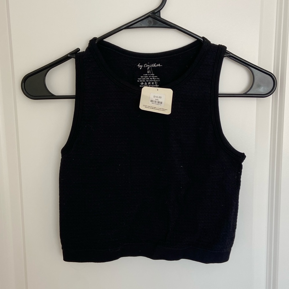 NWT Black Crop Top